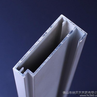 玻璃門封邊鋁框 佛山實力生產櫥柜衣柜玻璃門邊框鋁材