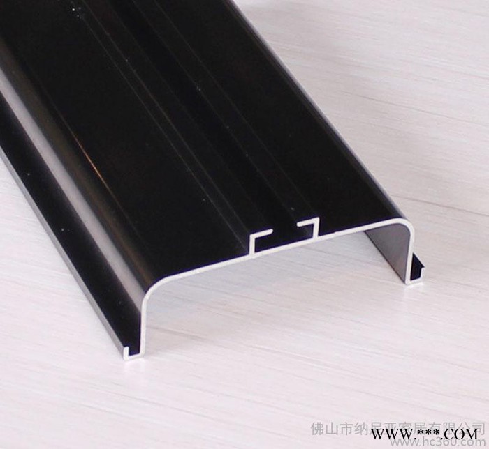 新款亮灰色鋁合金免拉手 地柜門板U型拉手 生產家具櫥柜鋁材