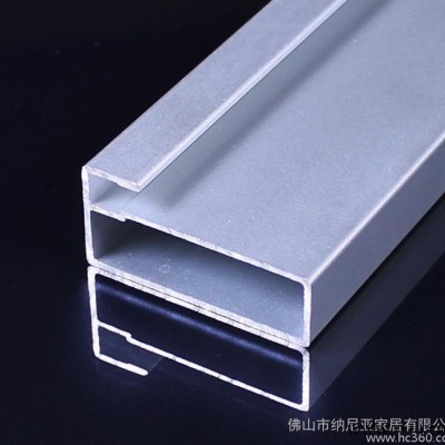 佛山廠家定做櫥柜鋁框 家具鋁型材鋁框 新款玻璃門專用邊框鋁材