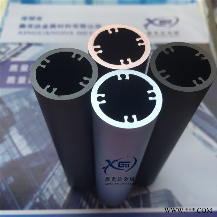 6063鋁管氧化加工 黑色鋁管 陽極氧化彩色鋁管