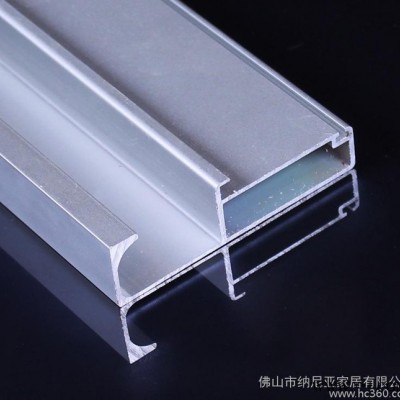 高質量烤漆玻璃門邊框鋁材 生產櫥柜門鋁框 可來樣加工定做