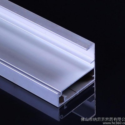 帶拉手玻璃門鋁框鋁材 衣柜門鋁框 櫥柜門玻璃門鋁框 生產