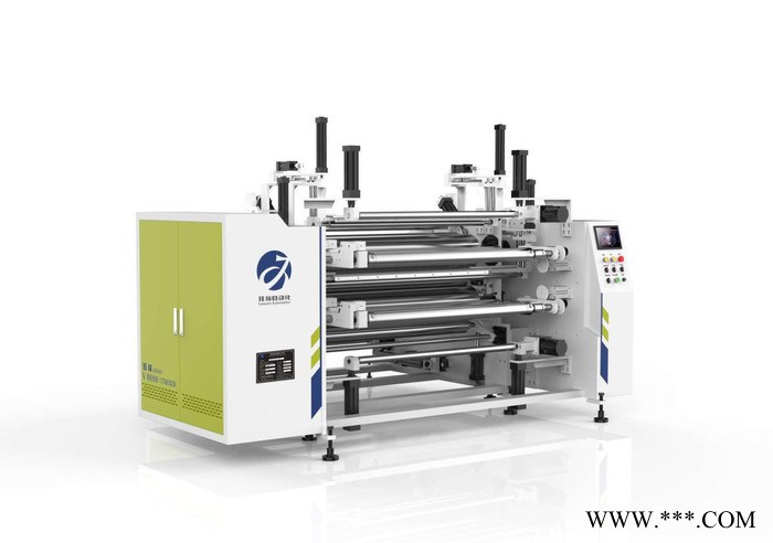 東莞復卷分切機廠家 玨煊自動化設備廠 提供 全自動四工位纏繞膜復卷分切機 纏繞膜分條機 拉伸膜復卷分切機