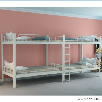 **員工雙層鐵架床 加厚冷軋鋼堅實耐用的員工雙層鐵架床