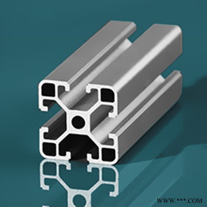 【創宇】供應現貨國標4040方孔2.0工業鋁型材電泳銀白