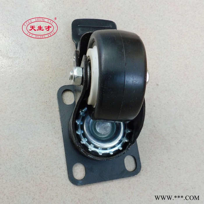 金鉆剎車腳輪@電泳金鉆剎車腳輪@1.5寸電泳金鉆剎車腳輪