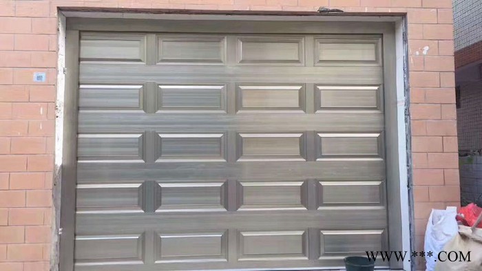 鑫廣大車庫門電機翻板門尊貴型電泳香檳銀白 全套鋁合金電動遙控翻板車庫門別墅 自動門定做 **批發