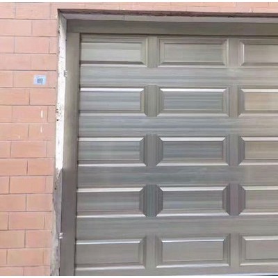 鑫廣大車庫門電機翻板門尊貴型電泳香檳銀白 全套鋁合金電動遙控翻板車庫門別墅 自動門定做 **批發(fā)