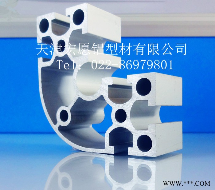 供應(yīng)天津鋁型材6630國標(biāo)電泳圓弧R 框架 流水線自動(dòng)化