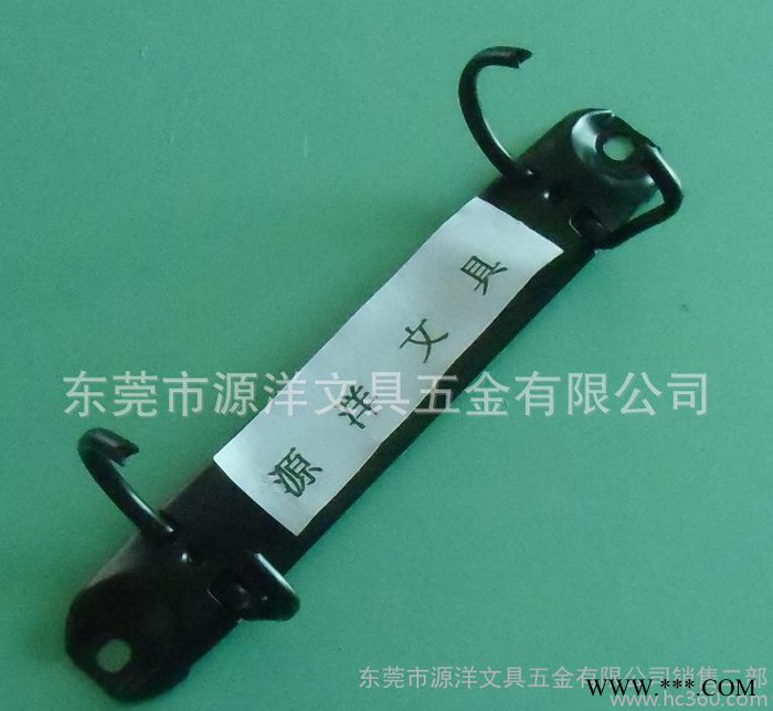 【 新品推薦】二孔D型文件夾  電泳黑 五金活頁2孔夾   0.8寸