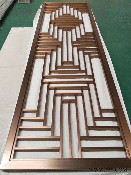 316玫瑰金不銹鋼格柵電鍍廠(chǎng)家  環(huán)保彩色不銹鋼屏風(fēng)圖片