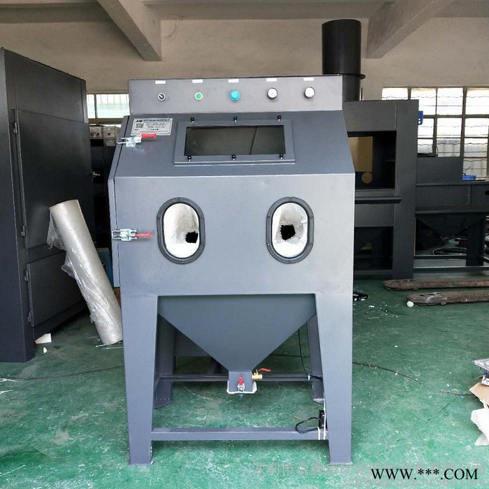 百鑫6050無塵手動噴砂機 電鍍干式噴涂機自動化設備定制 除銹噴砂機