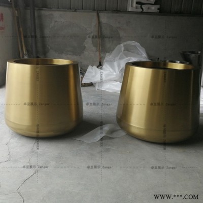 廠家加工不銹鋼花盆,園林擺設花盆,創意不銹鋼花缽花箱