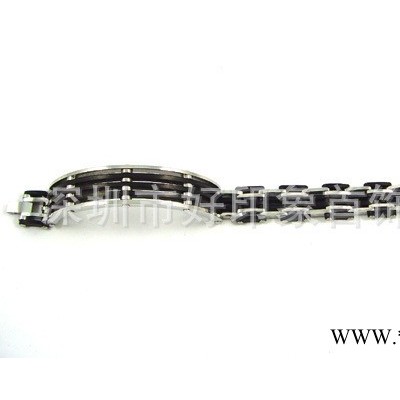 金不二丨加寬加厚真空電鍍黑色男手鏈 男士手鏈 時(shí)尚手鏈