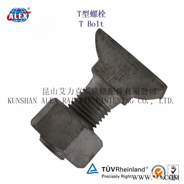 電鍍鋅鐵路T型螺栓技術參數