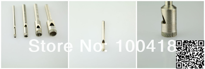 曼德MDR-14金剛石工具用于玻璃玉石打孔開孔水鉆鉆頭 電鍍金剛石硬質合金深孔鉆頭電動工具配件