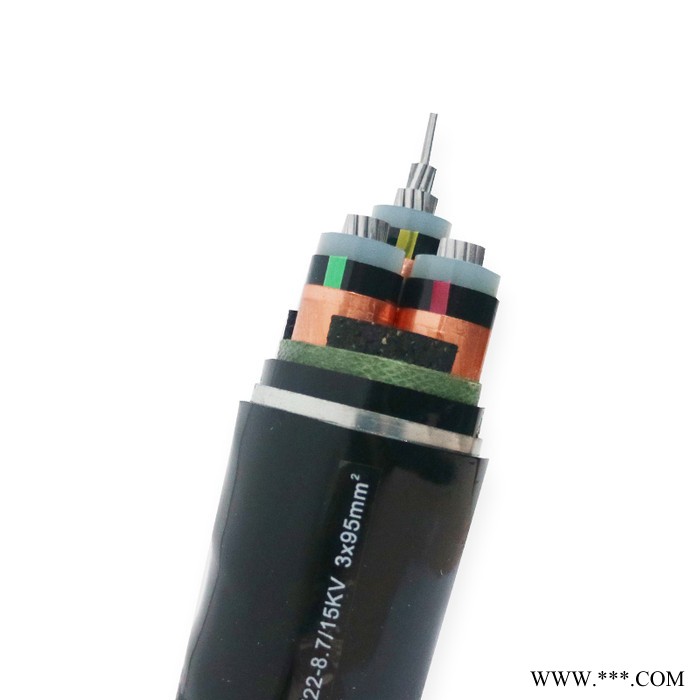 沈鵬ZR YJLV22 8.7/15KV 3X95 鋁高壓價格 鋁電纜 鋁線 價格 電線電纜廠