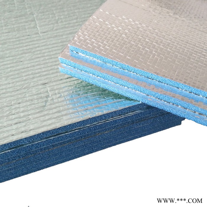 惠州廠家批發(fā)鐵皮房屋頂鋁膜泡棉防曬隔熱材料 出口品質(zhì)XPE鋁箔保溫棉隔熱棉定制