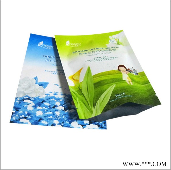 加工鋁箔面膜袋子 面膜袋定做化妝用品袋廠家免費設計加logo **