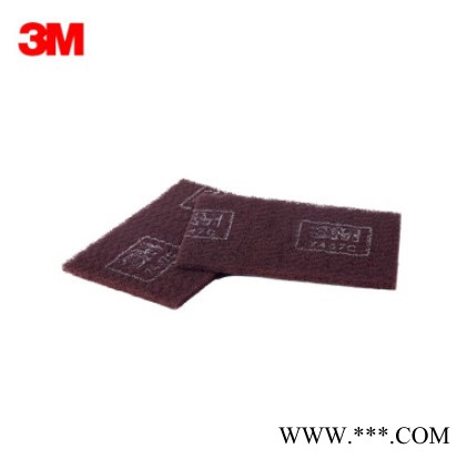 3M工業(yè)百潔布拉絲布60片/箱氧化鋁材質(zhì) 7447C A-VFN 145×230mm（2016）紫色 3M7447C