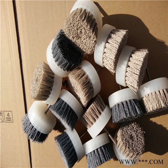 磨料絲盤刷PVC板碳化硅拋光盤刷氧化鋁磨料絲去毛刺圓盤刷打磨圓盤刷子