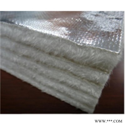 《悅恒保溫》復合鋁箔玻璃纖維針刺氈 復鋁箔玻璃纖維隔熱氈 絕緣密封