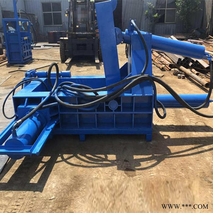 富德125廢鋼壓塊打包機鋁箔鐵桶破碎機鐵皮打包機鐵桶油漆桶壓塊機邊角料金屬壓塊機