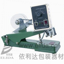 佛山依利達ELD-6A直熱式打碼機本機能在各種塑料袋、鋁箔、紙袋、皮革、塑料制品等包裝材料上打印出有色的中英文字符。