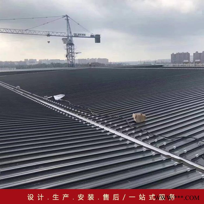 0.9mm厚鋁鎂錳板 縫合型360°鎖邊 PVDF涂層 防水抗腐蝕金屬屋面材料廣州鋁瓦