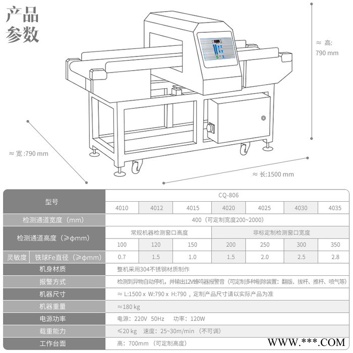 CQ 食品金屬探測器鋁箔包裝茶葉肉類精度全金屬檢測機牛肉丸金屬探測器 金屬探測器價格 金屬探測器廠家