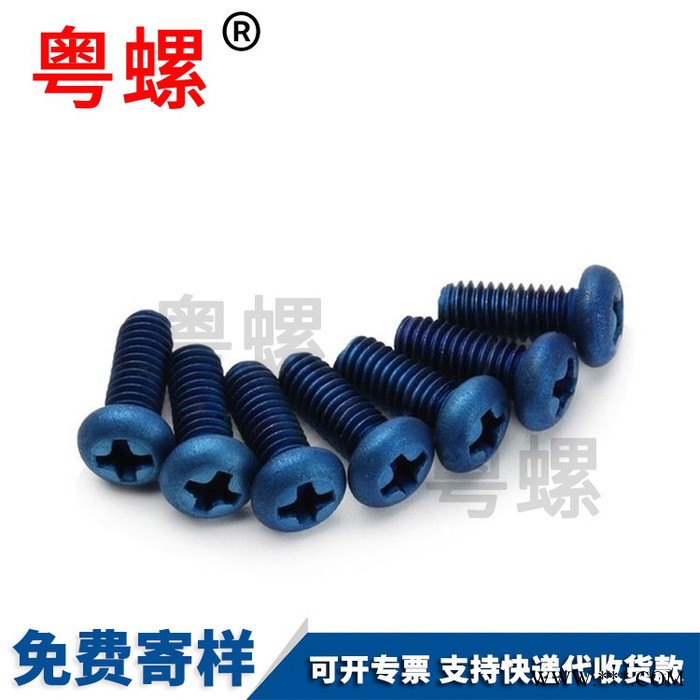 盤頭內(nèi)梅花螺絲釘 陽極氧化螺絲 定制