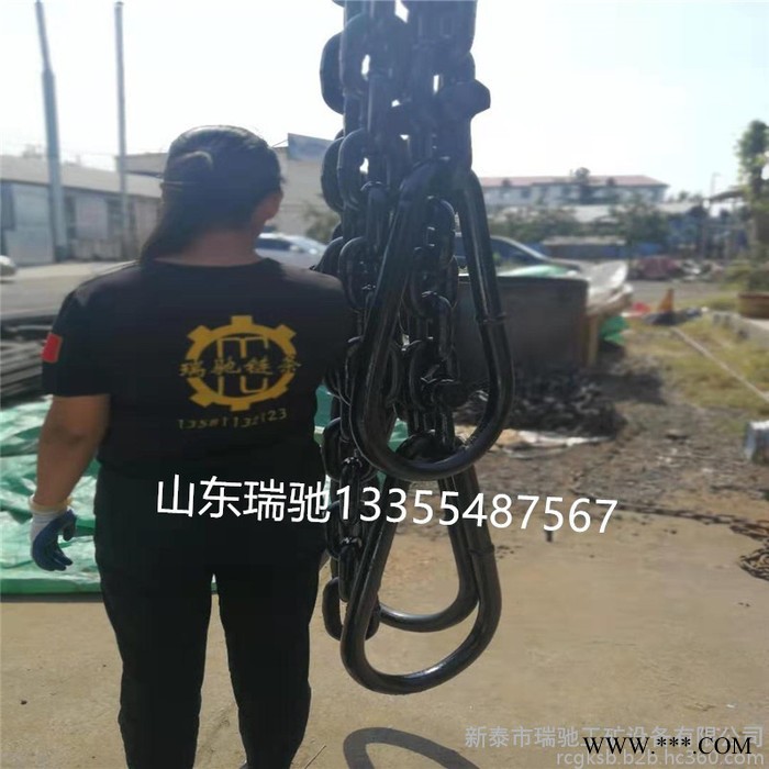 滲碳22*86圓環鏈條 鍛打熱處理鏈條 礦用防護圓環鏈條   定做多規格起重鏈條