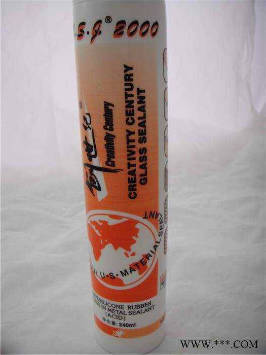 創(chuàng)世紀(jì)2000酸性玻璃膠硅酸銅玻璃膠硅酮膠密封膠硅酸膠防水防霉膠
