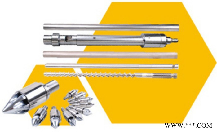 鐵粉注塑專用螺桿_色粉在螺桿表面_