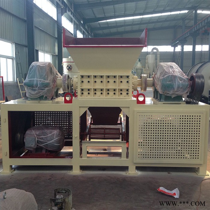 富德600廢鋼易拉罐破碎機重型垃圾撕碎機建筑垃圾破碎機金屬彩鋼瓦廢鐵粉碎機多功能薄膜包裝膜撕碎機