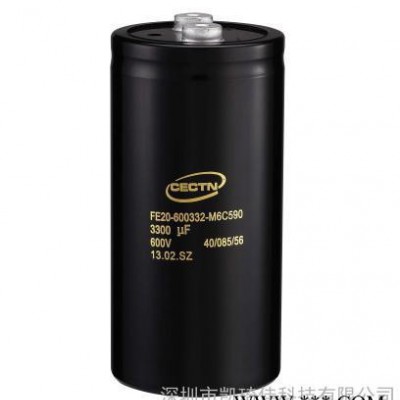 供應螺栓鋁電解電容600V3300UF85度2000H，原廠生產，市場稀缺產品