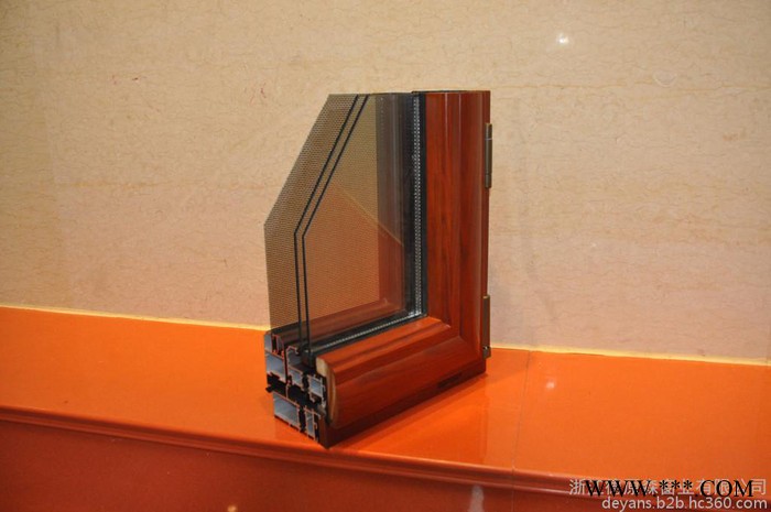 浙江德原森DY100/DY130門窗木包鋁金鋼紗門窗廠家訂購