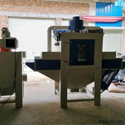 噴砂機 納珀供應江蘇鋁板不銹鋼制品平面板材輸送式自動噴砂機價格 廠家直營