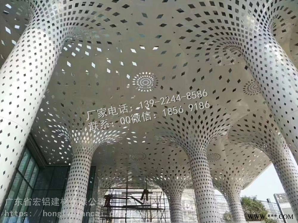 宏鋁建材直銷高端鋁單板 墻面裝飾鋁板 藝術沖孔鋁板