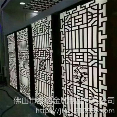 西字格鋁花格烤漆鋁合金方管焊接鋁窗花 鋁板雕刻隔斷鋁窗花