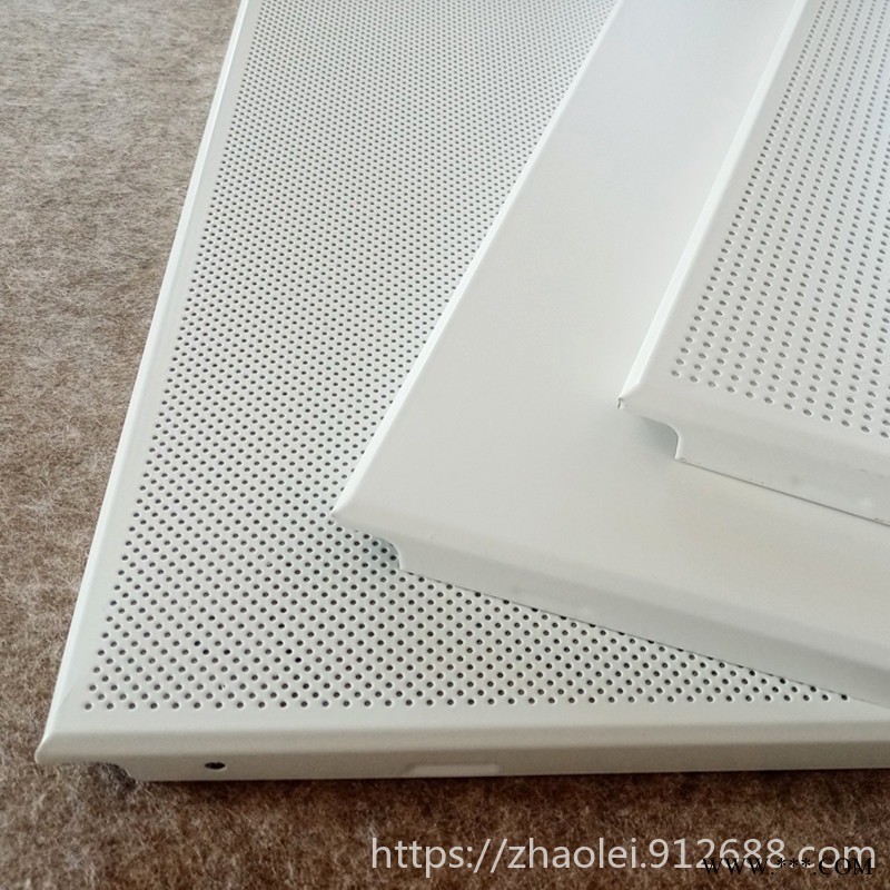 吊頂吸音鋁扣板 工程機房吊頂穿孔鋁天花 室內吸音鋁板鋁方通 豪亞吸音吊頂天花板