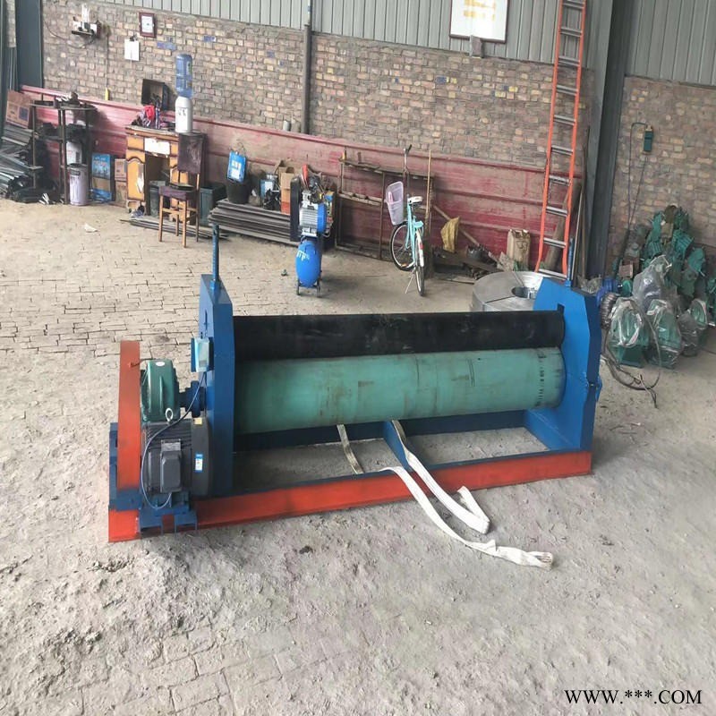 雙軸無直邊不銹鋼卷板機膠軸鋁板卷圓機操作簡單不傷板卷板機膠輥卷圓機