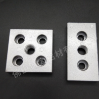 鋁合金4080端面板加厚來圖定制鋁合金型材配件加工鋁型材連接面板