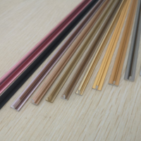 鋁型材T型條封邊條 加厚鋁合金防潮耐用踢腳線鋁型材加工