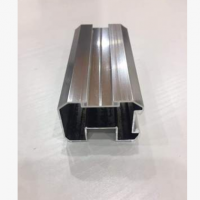 衣柜移門鋁材 包覆鋁材20邊框拋光銀氧化 大量現貨佛山廠家直銷