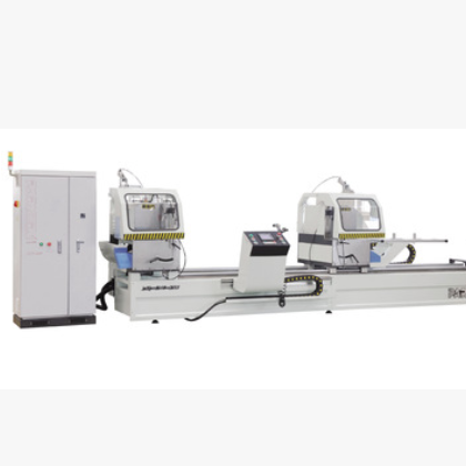 雙頭切割鋸鋁合金加工設備門窗加工數控窗戶山東濟南鋁窗生產廠家