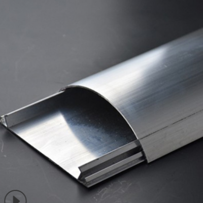 地面線槽弧形明裝厚鋁合金地面線槽 6號耐踩電線保護地面線槽